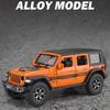 1/32 Scale Wrangler 4X4 Toy Car Models Alloy Diecast 6 Doors Opened Sound Light Pull Back Scale Model Cars Toys Holiday Gifts
