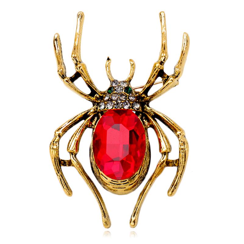 

Элегантная брошь «Красный паук»: Женский уникальный аксессуар 3D-животное в стиле легкой роскоши