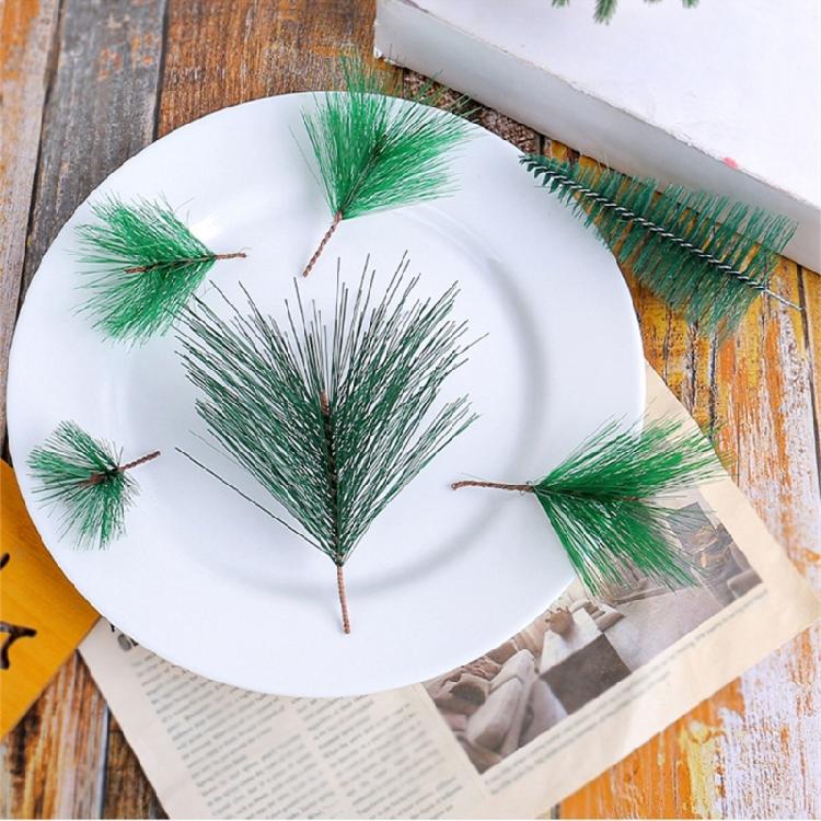 Künstlicher Kiefernnadelzweig Weihnachten Künstliches Grün Kiefernzweig Blatt