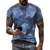 New Denim Pattern 3D Men's T Shirt Summer Short Sleeve O-Neck Pullover Fashion Street Sportwear Oversized Casual Male Clothing