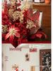 Red Wedding Banquet and Living Room Artificial Flower Decoration
