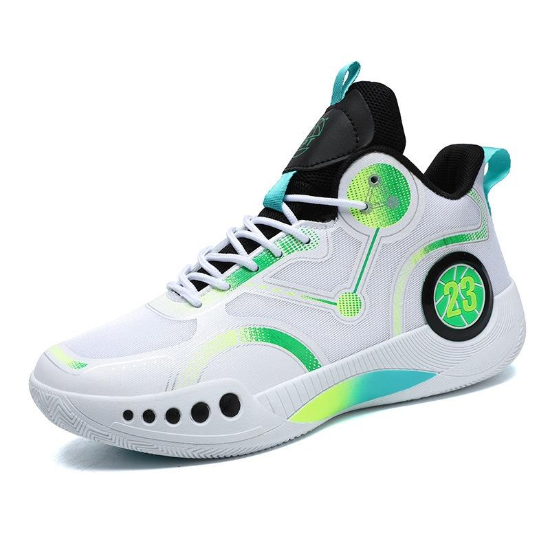 Basketballschuhe Herren Hoher Schaft Atmungsaktiv Anti-Rutsch Verschleißfest Stoßdämpfend Studenten Sportschuhe