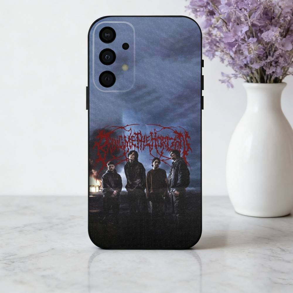 B-Bring M-Me the Horizon Band phone Case For Samsung Galaxy A73,A72,A71,A70,A53,A52,A51,Others Soft Black Shell