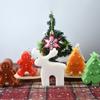 DIY Christmas Deer Silicone Candle Mold Gingerbread Man Snowflake Shaped Aromatherapy Soap Resin Mold Christmas Gift Making Tool