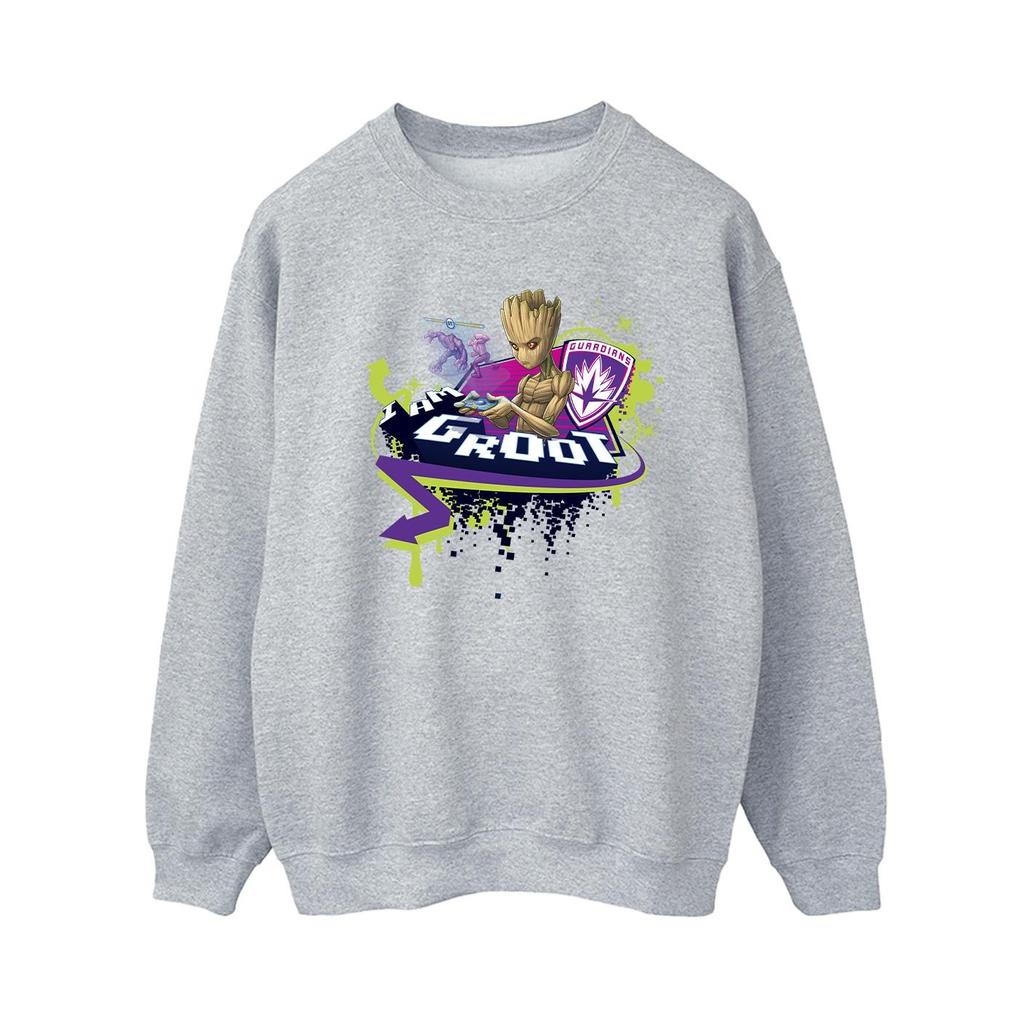 Marvel Womens/Ladies Guardians Of The Galaxy Groot Gaming Holo Sweatshirt