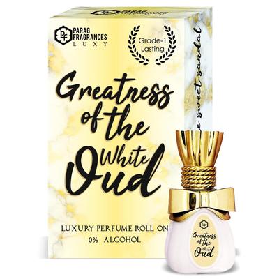 Greatness Luxury Attars-Serie / 12 ml extrem langanhaltender Attar-Parfüm-Roll-on (Weißes Oud)