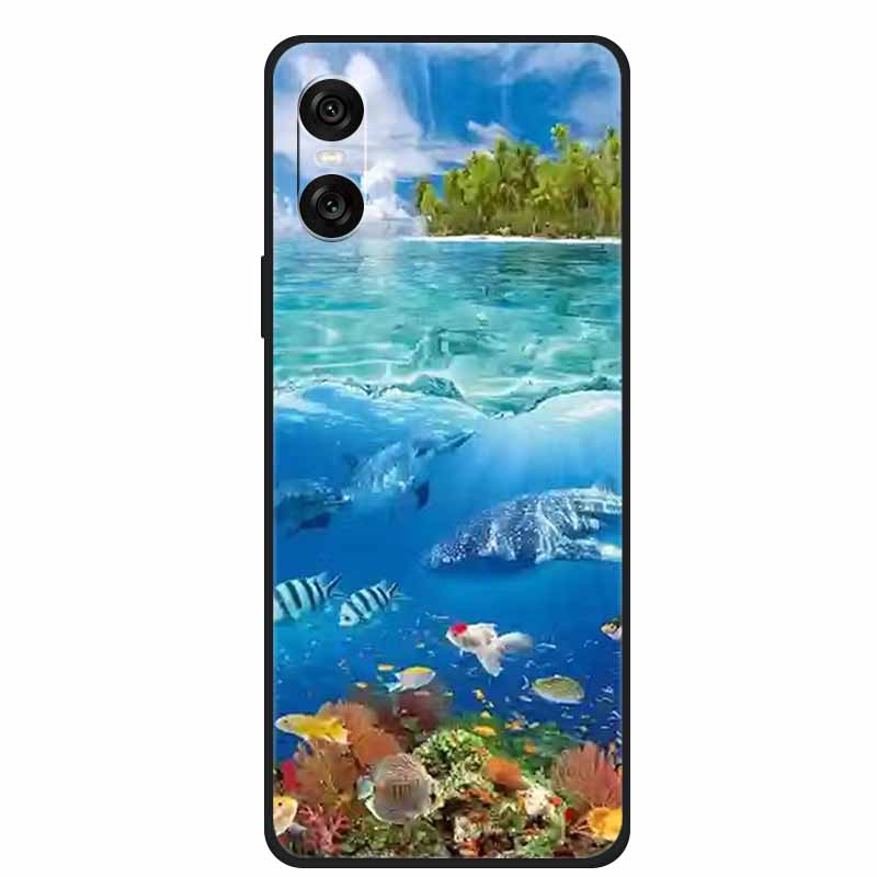 

For Sony Xperia 10 VI Case 1VI Lovely Cat Soft TPU Silicone Protect Back Cover For Sony Xperia 1 VI Phone Cases Coque Bags Xperia 10 VI
