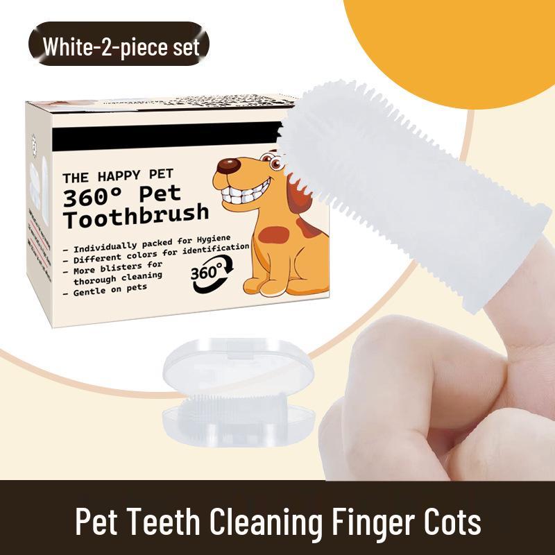 Pet Finger Toothbrush for Cats and Dogs - Universal Oral Care & Tartar Removal Tool