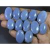 284Cts. Natural Angelite Oval Cabochon Loose Gemstone 12Pcs Lot C-670