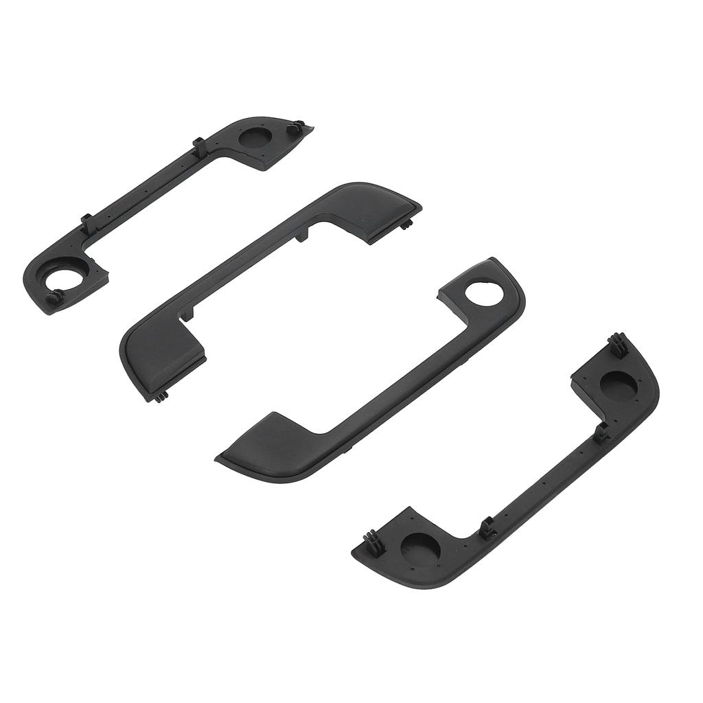 Car Exterior Door Handle 51218122442 Black Door Handle Frame Trim Cover Set for E36 E34 E32