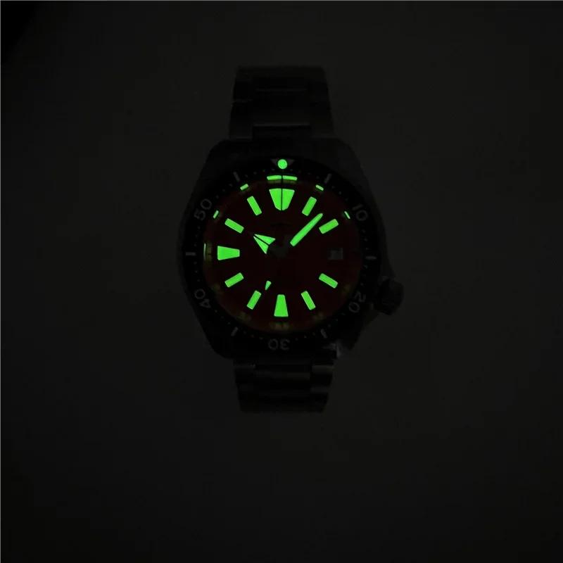 Heimdallr SKX007 Diving Watch Titanium NH35 Fully Automatic Sapphire Crystal 20Bar Waterproof C3 Ultra Bright Luxury Men's Watch