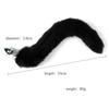 Fox Tail Dámský anální kolík, Cat Tail, Fox Tail, Erotika, Měkká Erotická Čelenka do uší pro kočky Spony na bradavky Hračky pro dospělé