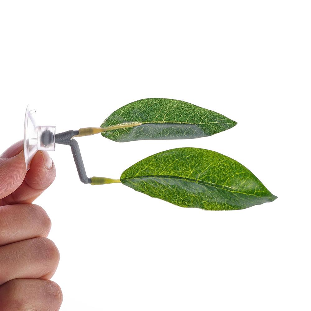 Betta Leaf Hammock with Suction Cup Artificial Aquarium Plant Resting Bed for Betta Fish Fish Tank Decorative Floating Plant