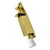 Pedal Door Stop 130mm Polished Brass - IBFM - 251