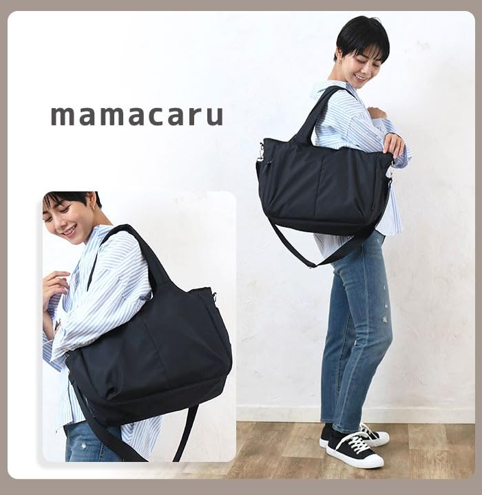Mamacal Tote Bag, Mamacal Aori Tote 623-811, Black