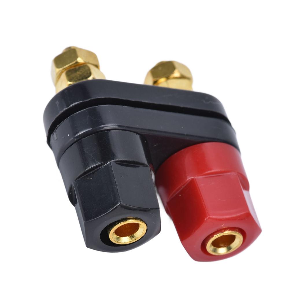 5Pcs Couple Binding Posts Copper Gold Plated Junction Post Block Terminal Mechanical Life