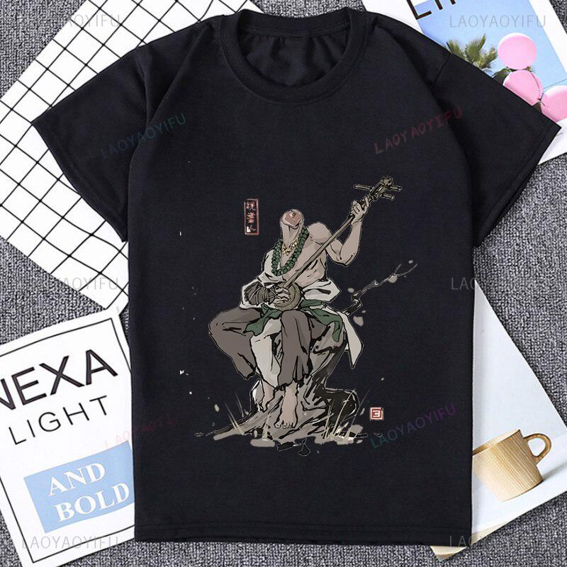 Role Playing Games Black Myth Wukong Chinese Traditional Culture T-shirt ACG Streetwear Short Sleeve Tshirt Summer Style Tee