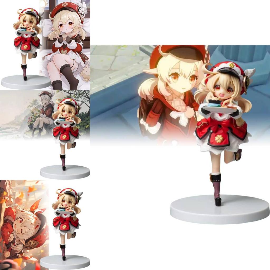 Genshin Impact Gk Klee Cute Coffee Shop Dessert Display Figure 16cm Pvc Model