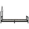 Children s Bed Black 80x200 cm Solid Pine Wood