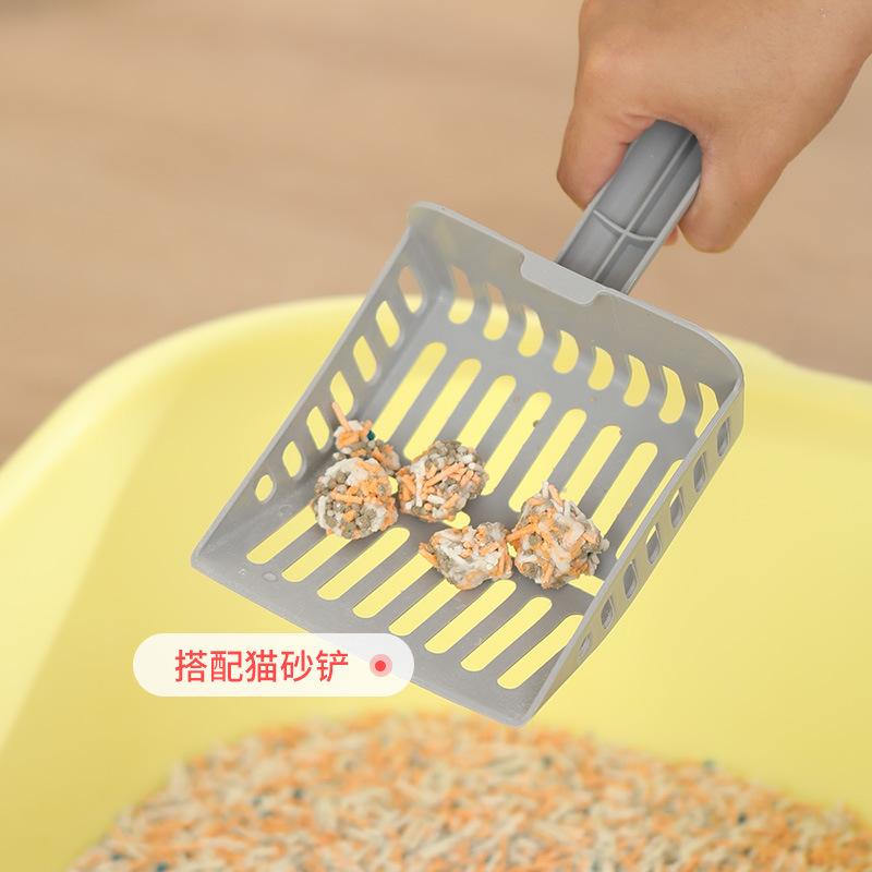 Extra Large Cat Litter Box Open Splash-proof Extra Large Pet Toilet Semi-closed Cat Litter Box Pet Supplies