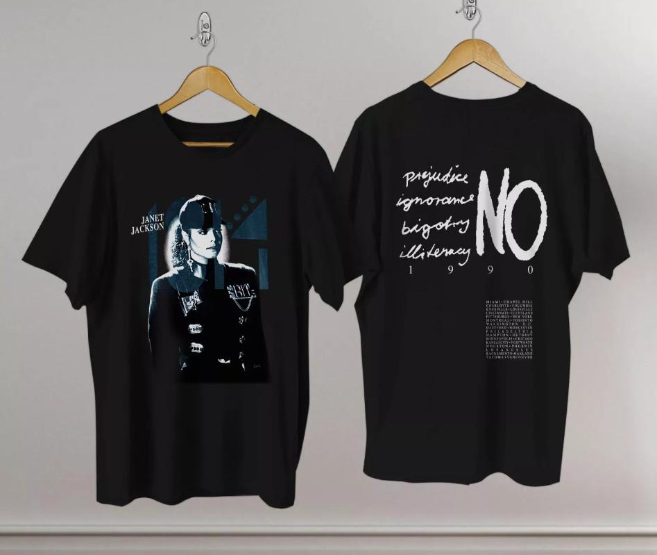 26 Janet Jackson Rhythm Nation World Tour 1990 T-Shirt Unisex T-Shirt XL
