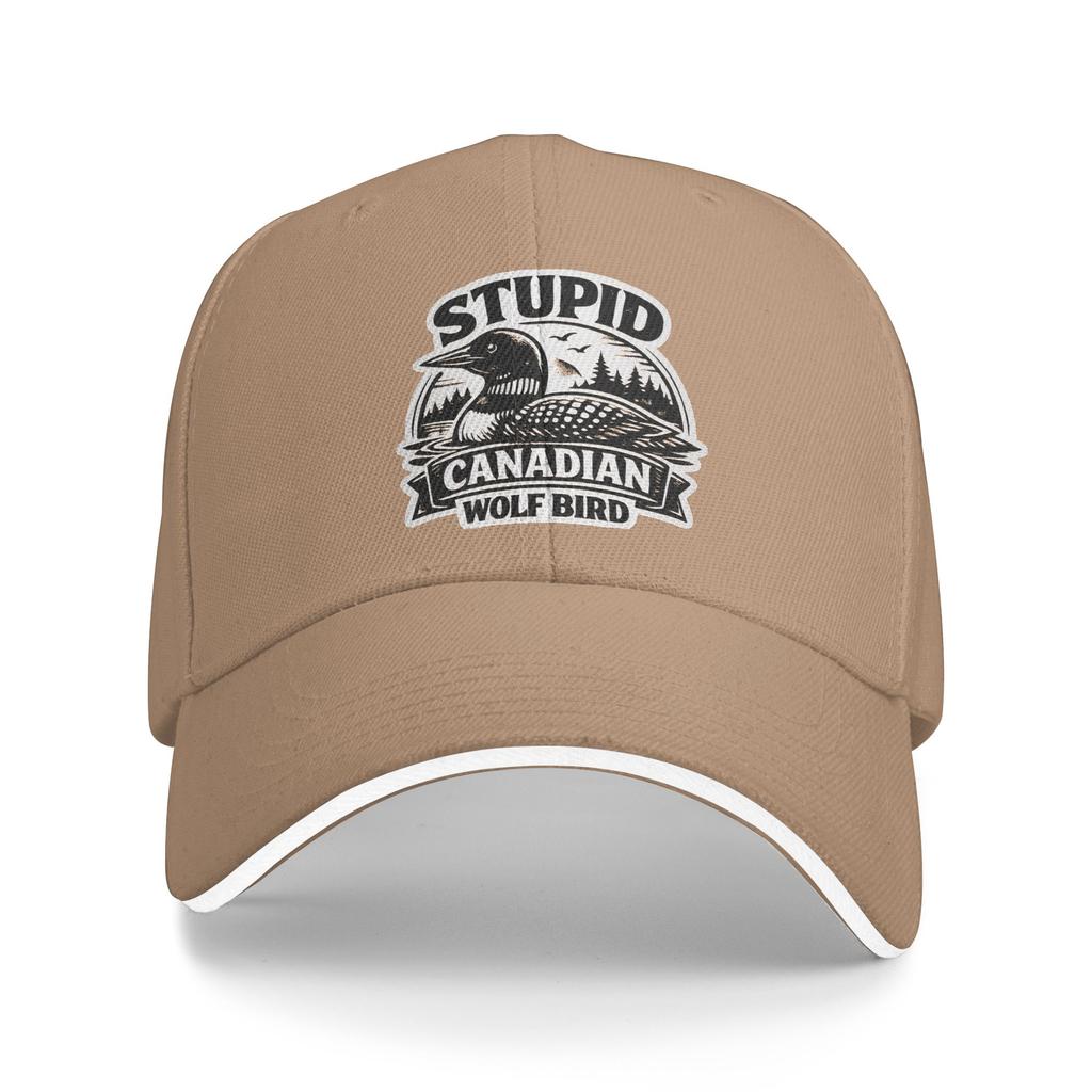Heated Rivalry Stupid Canadian Wolf Bird Quote Sun Baseball Cap Summer y2k Cool Hip Hop Hats For Men Tennis Skate Baseball Caps