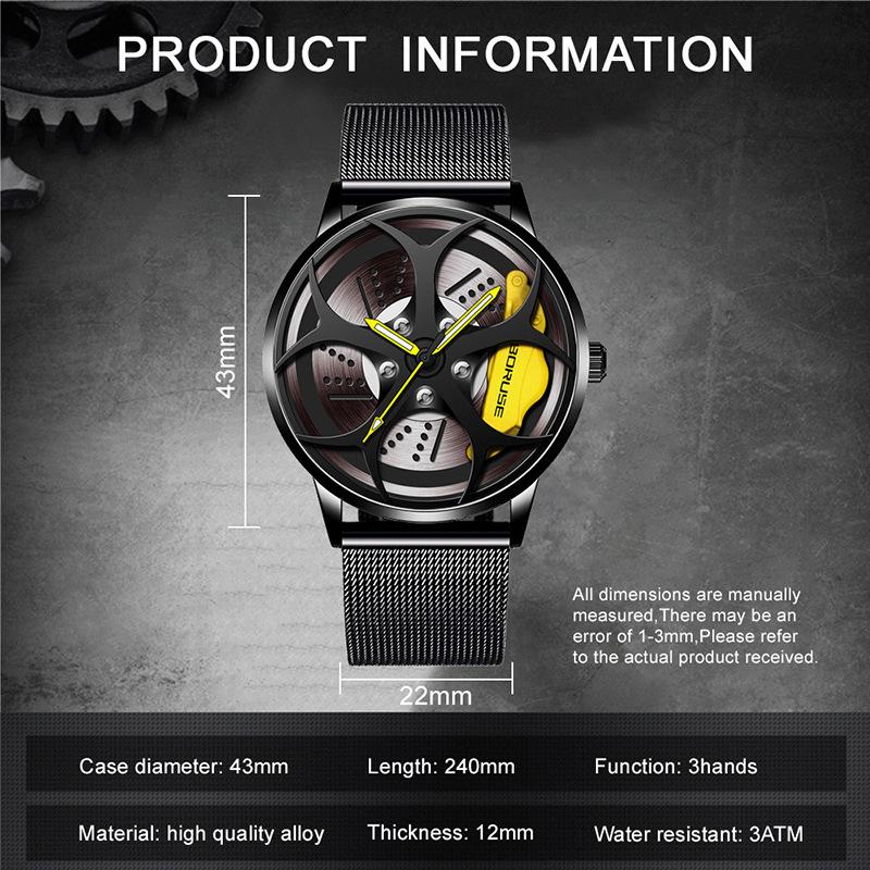 Fashion Business Ceas Bărbați Ceas Contour Ceas Bărbătesc cu curea din plasă din oțel inoxidabil Ceas cu quartz Ceas sport