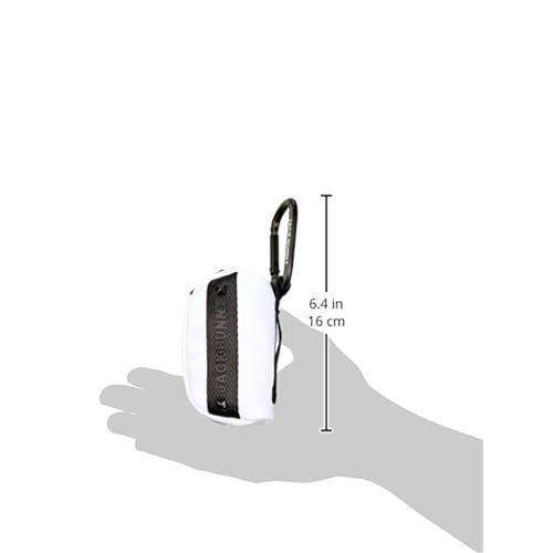 Jack Bunny Golf Ball Pouch (Logo Print, Carabiner Included, Holds 2 Balls) - White, FR (Product Code: 262-4284902 030)