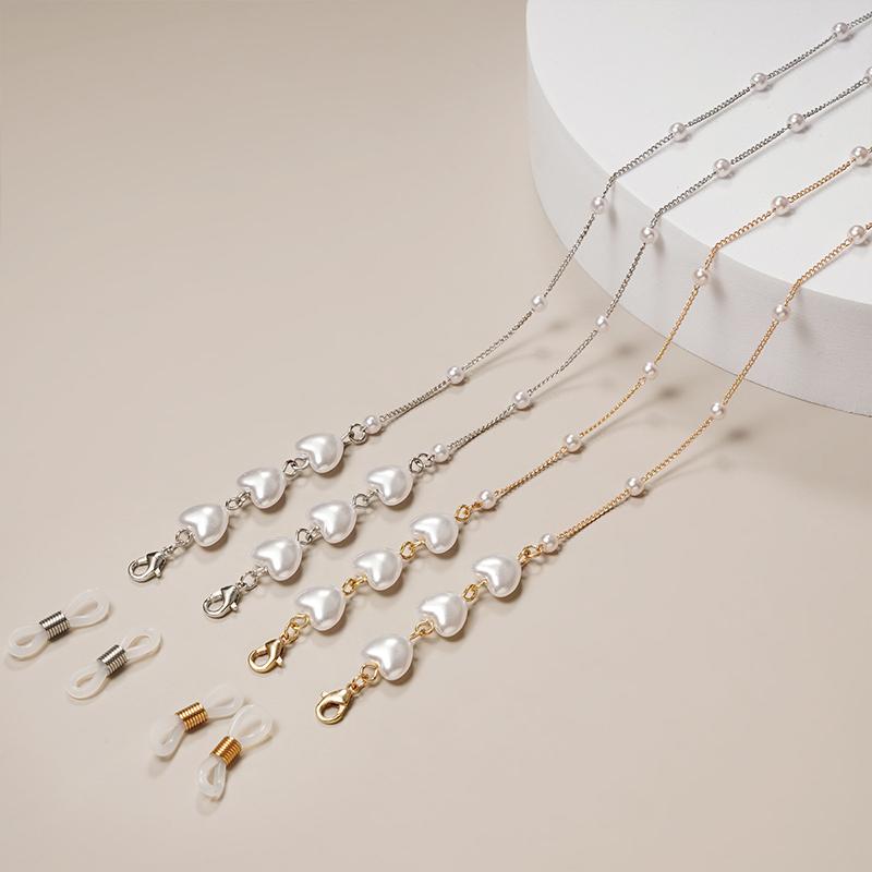 

1 шт., очки-звезды, солнцезащитные очки, металлическая цепочка, жемчужный кулон в форме сердца