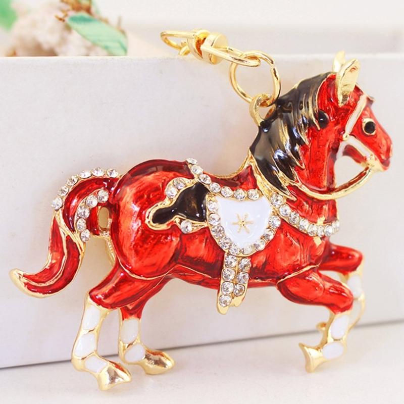 Alloy Horse Charm Keychain Bag Hanging Decoration With Unique Animal Design For Fashionable Accessory And Gift Giving