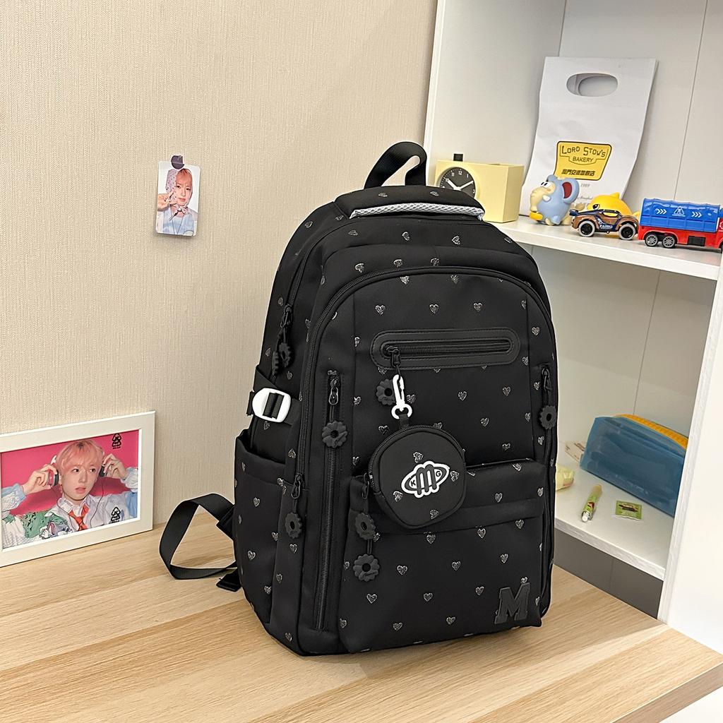 Schoolbag, Korean style INS new collegiate style backpack, niche for middle and high school students, casual lightweight travel large-capacity 