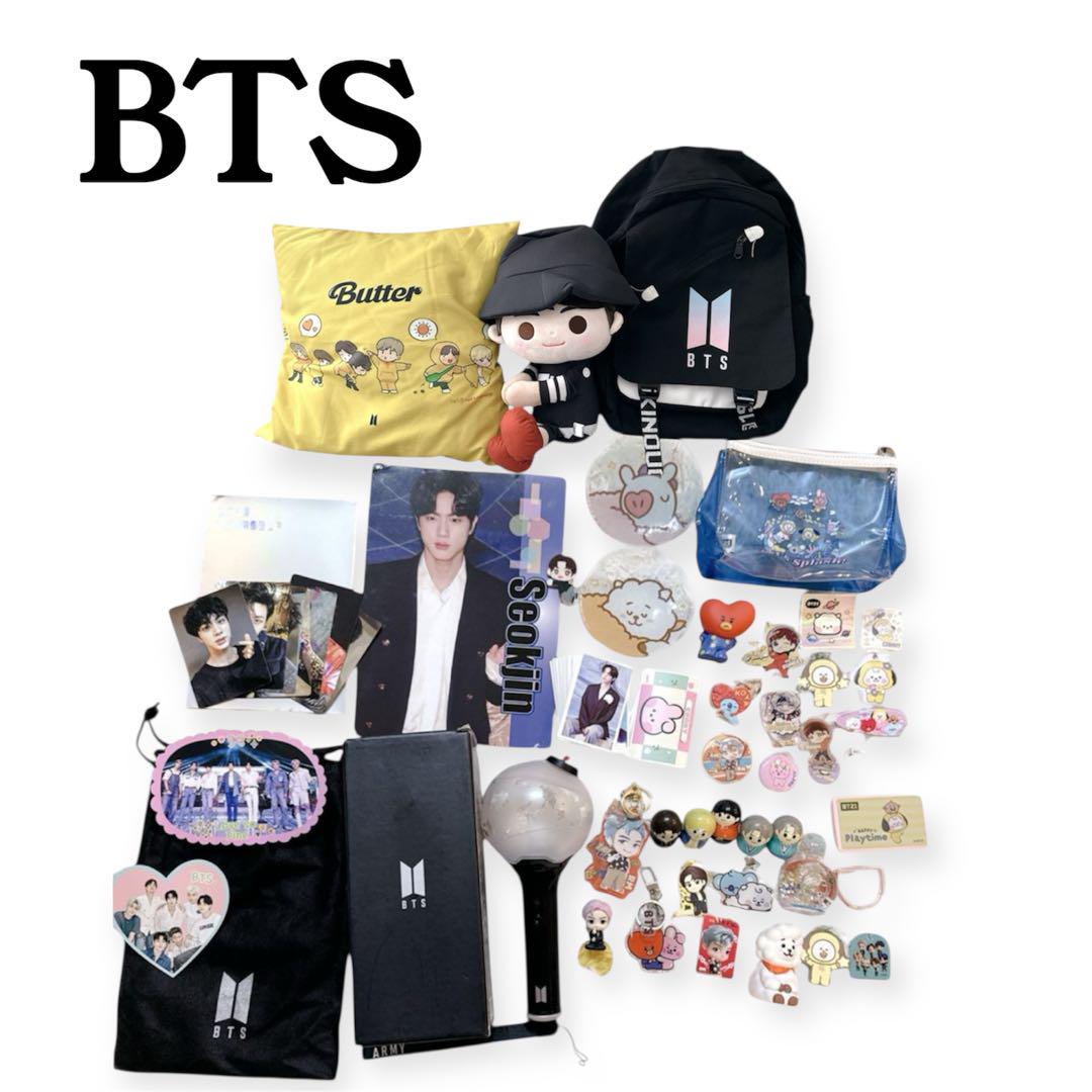 

[Б/У] Набор мерча BTS: Лайтстики, Коллекционные карточки, Маскоты, Bangtan Boys, BT21