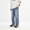 Peacebird Men's Summer Distressed Loose Straight-Leg Jeans