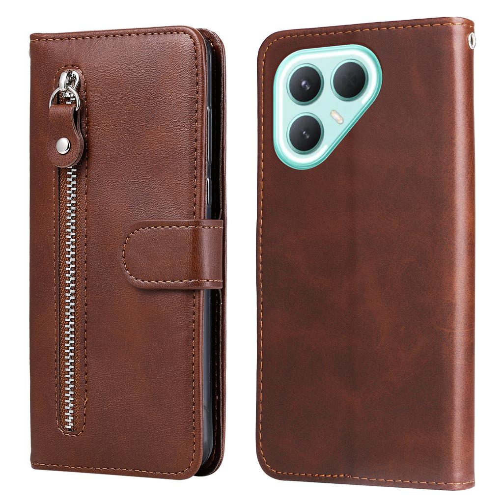 For TECNO Pova 7 Pro 5G PU Leather Cases with Zipper Pocket Wallet Phone Cover Stand