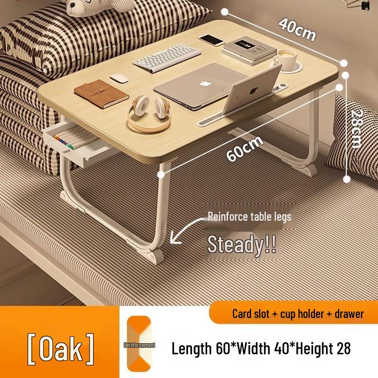 Foldable Bedside Laptop Table for Dormitory or Bay Window