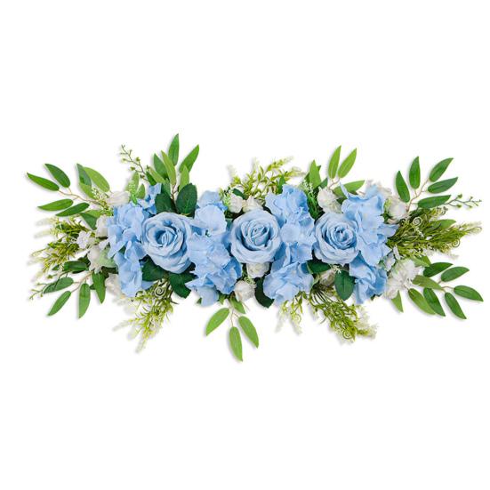 Artificial Flower Rose Garland Door Hanging for Valentine's Day Decoration Plastic Wedding Arch Flowers Chair Back Decor Indoor Outdoor Use