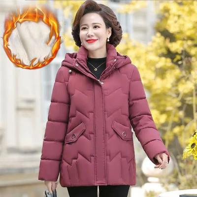 Daunen Baumwolle Damen Winter Steppjacke, Winter Steppjacke im Westernstil, Plus Samt Dick Gepolsterte Jacke