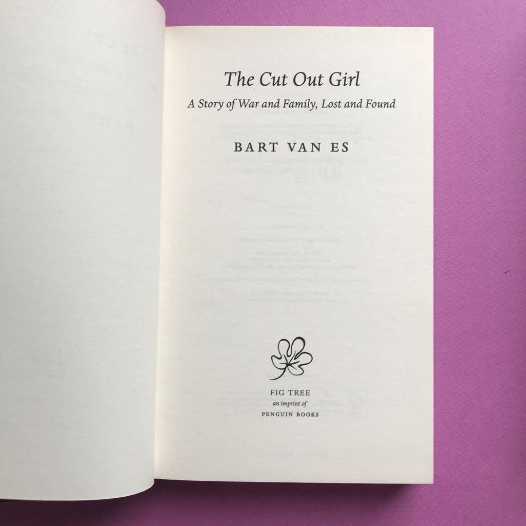 [USED] THE CUT OUT GIRL by Bert Van Es