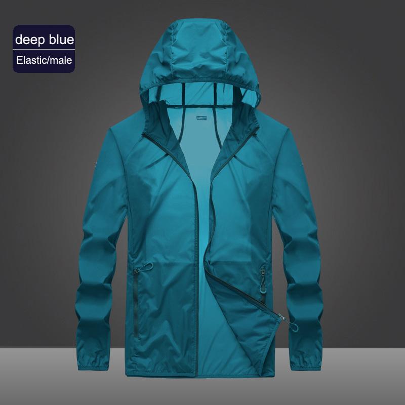 Ultrathin Cycling Windbreaker For Running Sun Protection Hiking Cycling Jacket Hoodies Men Quick-Drying Breathable Camping Shirt