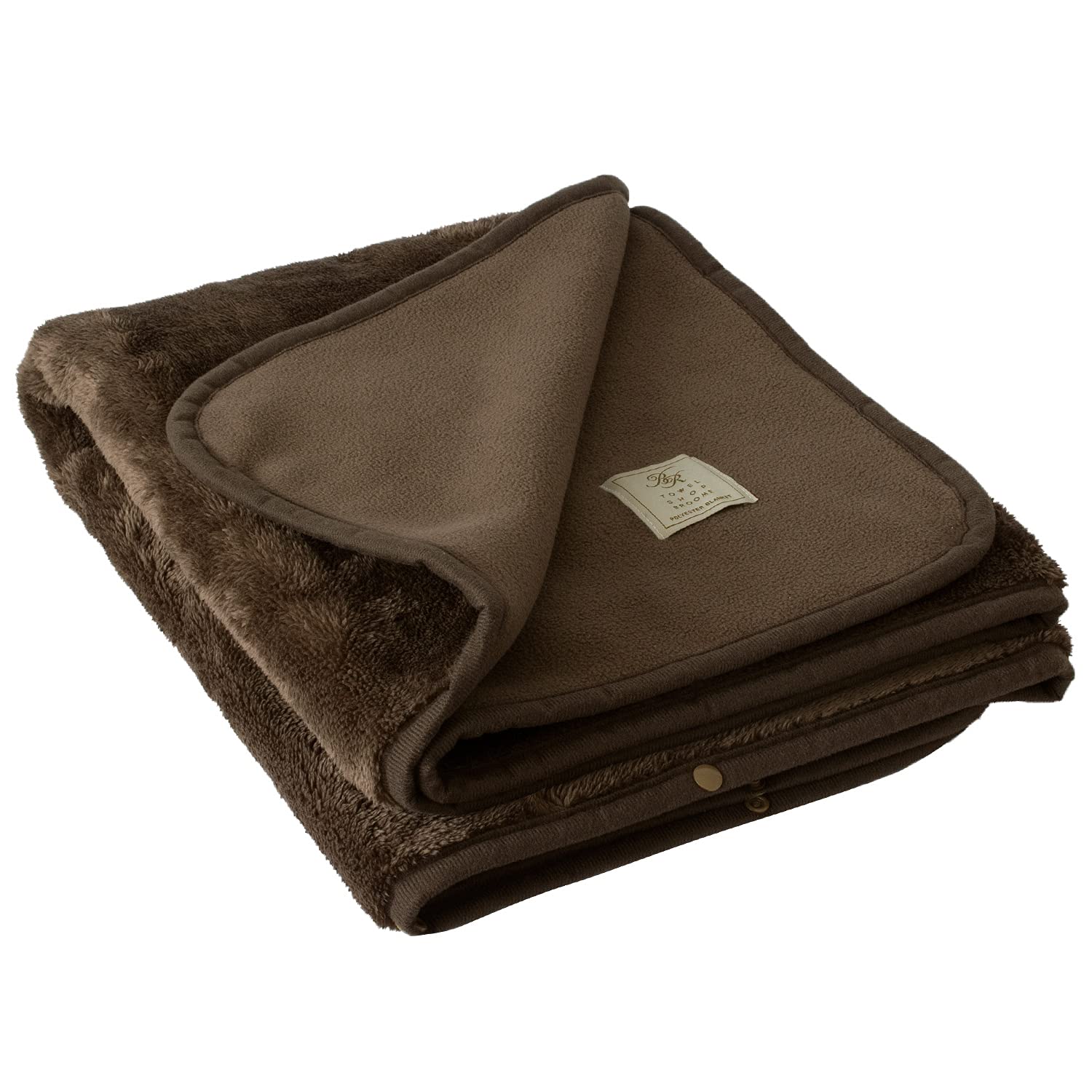 

Bloom Fran Throw and 134 x 82 Snap Large Blanket, Women s Men s, Thick, cm, 3-Way Reversible, Warm, Buttons, (Bear)