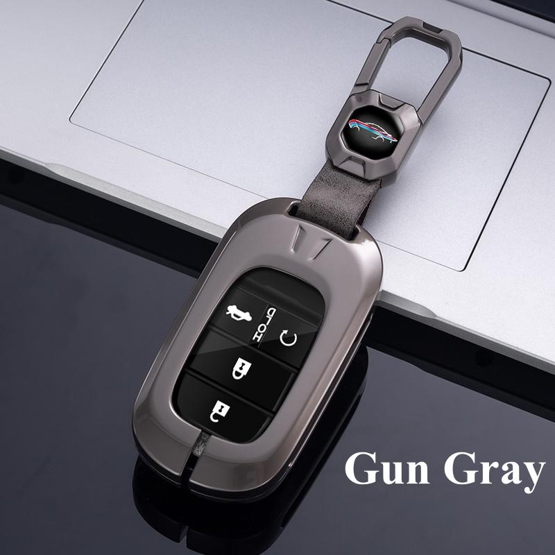 Metal Zinc Car Flip Key Case Cover For Honda Acura TL TSX ZDX RSX CRZ For Honda Civic Fit Accord CRV HRV Jazz Odyssey Vezel 2022
