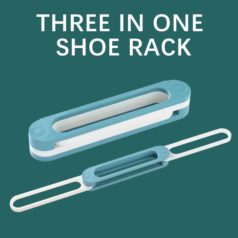 2pcs Wall Mounted Shoes Rack Stand Slippers Storage Holder Multi-Purpose Space Saving Folding Towel Shelf Bathroom Accessories