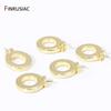 Trendy 18K Gold Plated Brass Pearl Pendant Mounting,Round Pendant Bail Connetor For DIY Jewelry Making Accessories Wholesale
