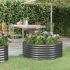 Vidaxl Raised Flower Bed, Powder-Coated Steel, 100X100X36 Cm