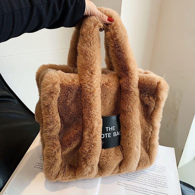 Shoulder Bag Handbag Women's Bag Girl Bag New Trendy Temperament Cute Casual Plush Messenger Bag