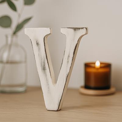 Wooden Letter V