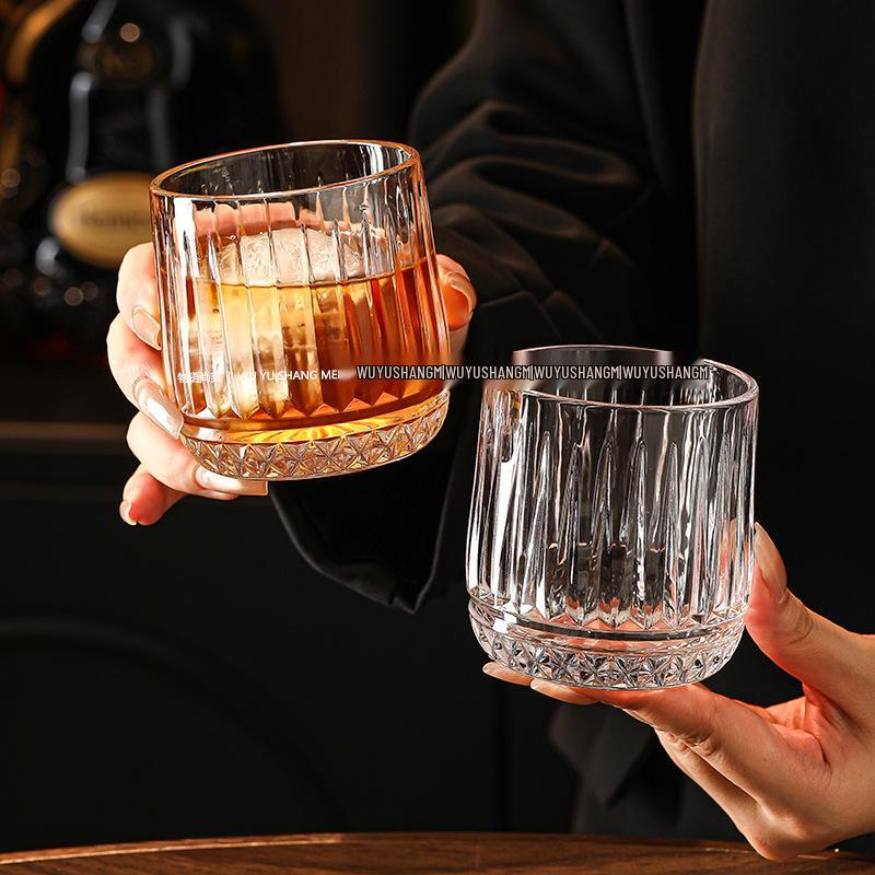 Retro Embossed High-End Whiskey and Beer Mug Glassware