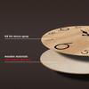 Modern Imitation Wood Grain Texture Pattern Wooden Wall Clock, Living Room Bedroom Kitchen Home Decoration Wall Clock, 10 Inches 12 Inches  No Battery
