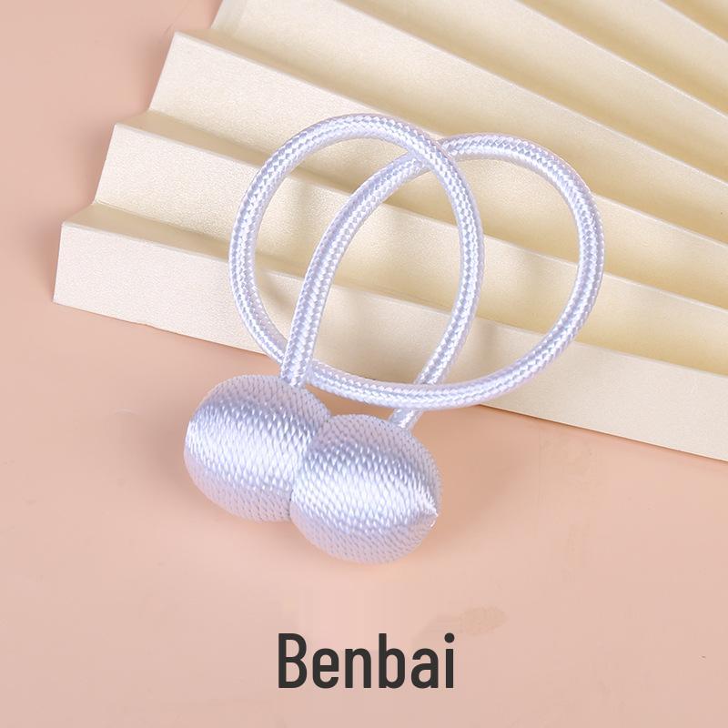 Magnetic Headphone Style Curtain Tiebacks - No-Punch Modern Minimalist Design
