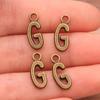 Zinc Alloy Alphabet Charms: 2 Colors, 26 Letter Pendants for Jewelry, Handbag, and Mobile Phone Accessories